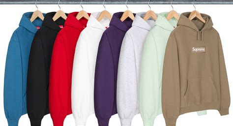 supreme box logo hoodie 2023.